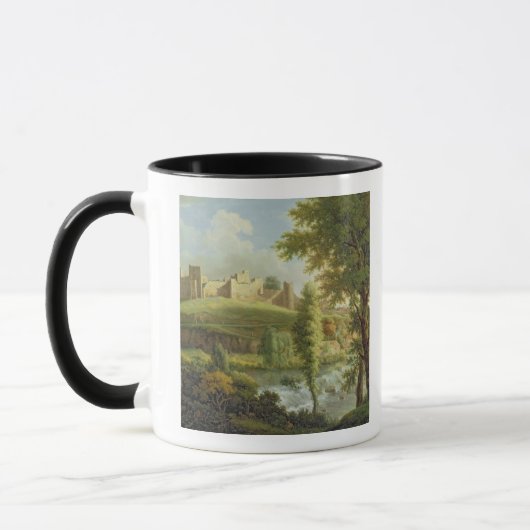 Ludlow Castle met Dinham Weir uit de Zuid-Wes Mok (Links)