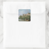 Ludlow Castle Vierkante Sticker (Tas)
