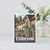 Ludlow Engeland Reizen Briefkaart (Staand voorkant)