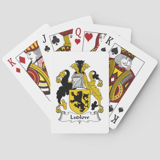 Ludlow Family Crest Pokerkaarten (Achterkant)