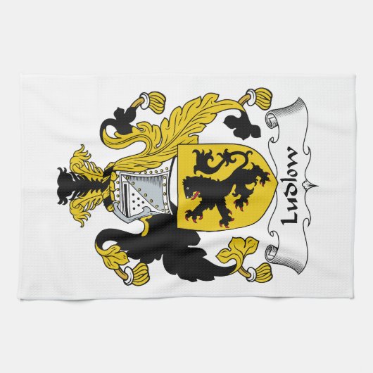 Ludlow Family Crest Theedoek (Horizontaal)