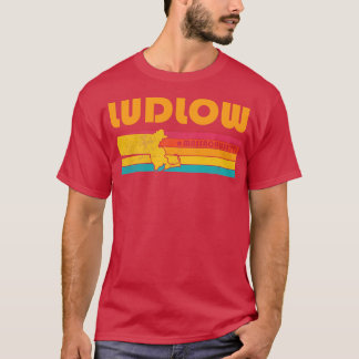 Ludlow Massachusetts  Verdrietig Souvenir T-shirt