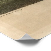 Ludlow Vermont 1859 Antiek panoramische kaart Poster (Hoek)