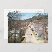 Ludlow, Vermont-Depot Street Briefkaart (Voorkant / Achterkant)