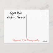 Ludlow, Vermont-Depot Street Briefkaart (Achterkant)