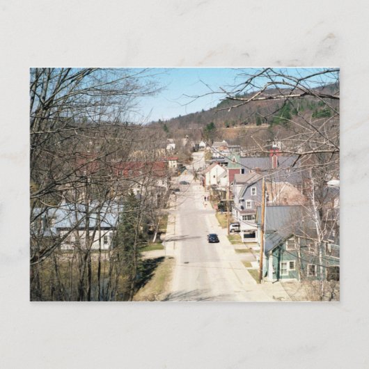 Ludlow, Vermont-Depot Street Briefkaart (Voorkant)