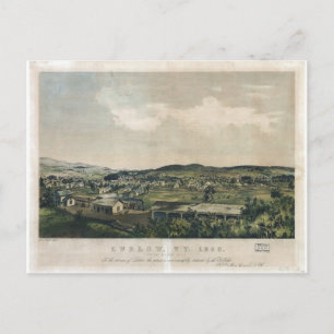 Ludlow Vermont from South Hill (1859) Briefkaart