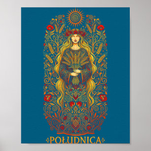 Ludnica Slavische Zonnegodin Paganistische Volkshe Poster