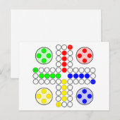 Ludo Classic Board Game Briefkaart (Voorkant / Achterkant)