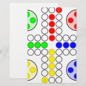 Ludo Classic Board Game Briefpapier (Voorkant / Achterkant)