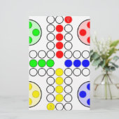 Ludo Classic Board Game Briefpapier (Staand voorkant)