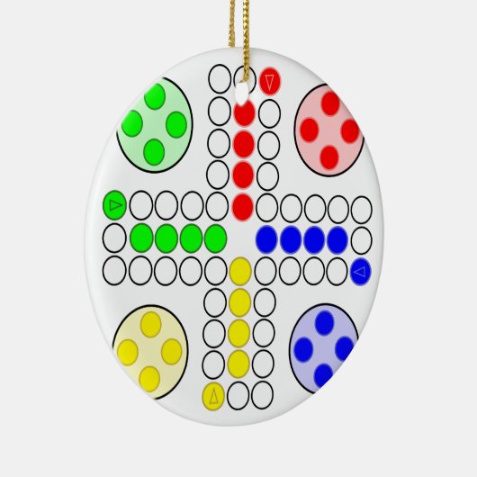 Ludo Classic Board Game Keramisch Ornament (Rechts)