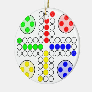 Ludo Classic Board Game Keramisch Ornament