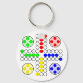 Ludo Classic Board Game Sleutelhanger (Voorkant)