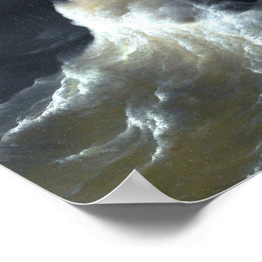 Ludolf Backhuysen Christus in het Storm op het Zee Poster (Hoek)