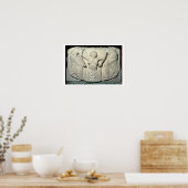 Ludovisi Throne, detail van de geboorte van Venus Poster (Keuken)