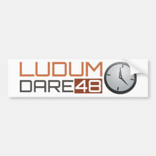 Ludum Dare Shiny Clock Bumpersticker