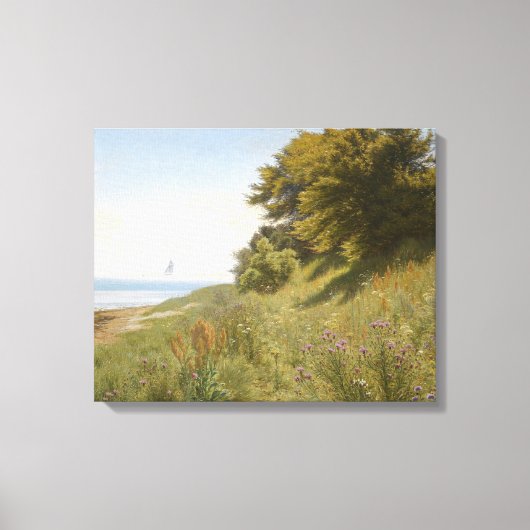 Ludvig Kabell - zomerdag in het zee Canvas Afdruk (Voorkant)