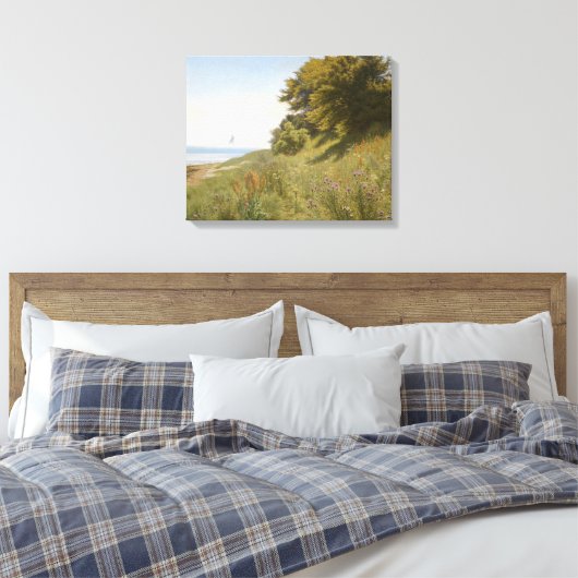 Ludvig Kabell - zomerdag in het zee Canvas Afdruk (Insitu (Slaapkamer))