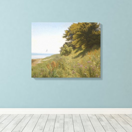 Ludvig Kabell - zomerdag in het zee Canvas Afdruk (Insitu (Houten vloer))