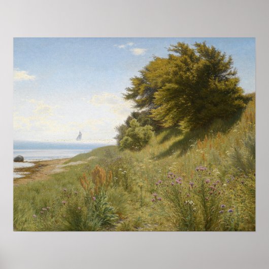 Ludvig Kabell - zomerdag in het zee Poster (Voorkant)