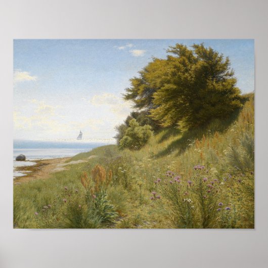 Ludvig Kabell - zomerdag in het zee Poster (Voorkant)