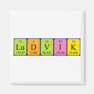 Ludvik periodieke tabelnaam magnet