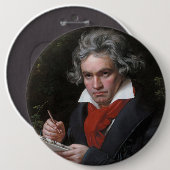 Ludwig Beethoven Symphony Classical Music Composer Ronde Button 6,0 Cm (Voorkant /achterkant)