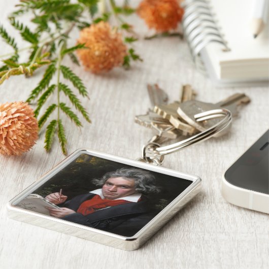 Ludwig Beethoven Symphony Classical Music Composer Sleutelhanger (Zijkant)