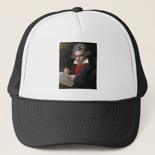 Ludwig Beethoven Symphony Classical Music Composer Trucker Pet (Voorkant)