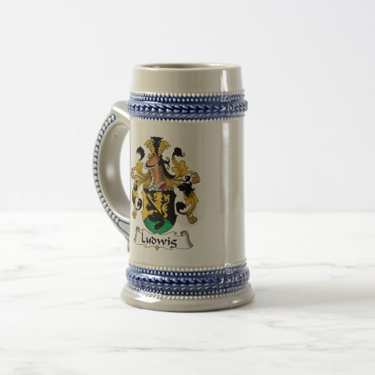 Ludwig Family Crest Bierpul (Voorkant links)