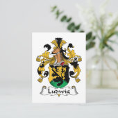 Ludwig Family Crest Briefkaart (Staand voorkant)