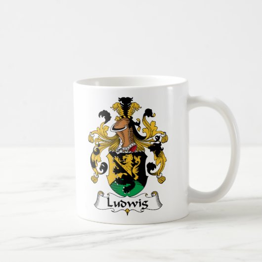 Ludwig Family Crest Koffiemok (Rechts)