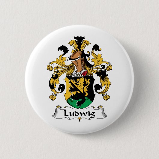 Ludwig Family Crest Ronde Button 5,7 Cm (Voorkant)