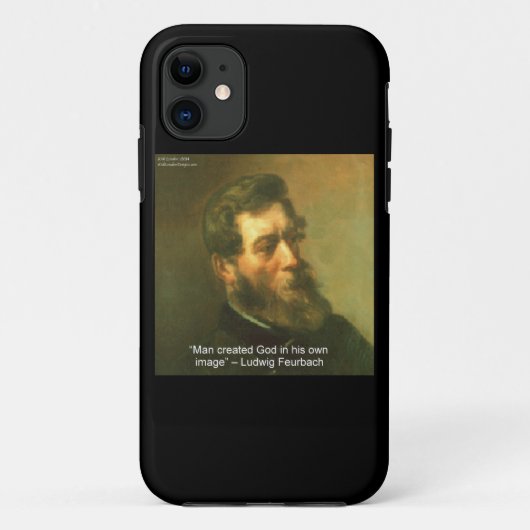 Ludwig Feurbach & Atheïstische citaat iPhone 5 Hoe Case-Mate iPhone Case (Achterkant)