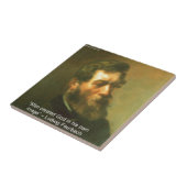 Ludwig Feurbach & Mensen Schiepen God Citaat Tegeltje (Zijkant)