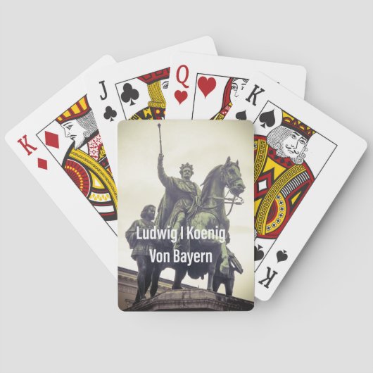 Ludwig I Koenig Von Bayern Pokerkaarten (Achterkant)