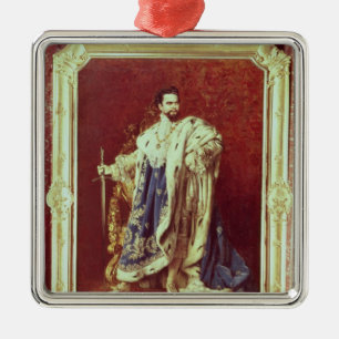 Ludwig II 1887 Metalen Ornament