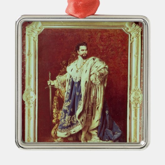 Ludwig II 1887 Metalen Ornament (Voorkant)