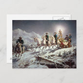 Ludwig II van Bavaria Sleighing bij nacht Briefkaart (Voorkant / Achterkant)