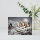 Ludwig II van Bavaria Sleighing bij nacht Briefkaart (Staand voorkant)