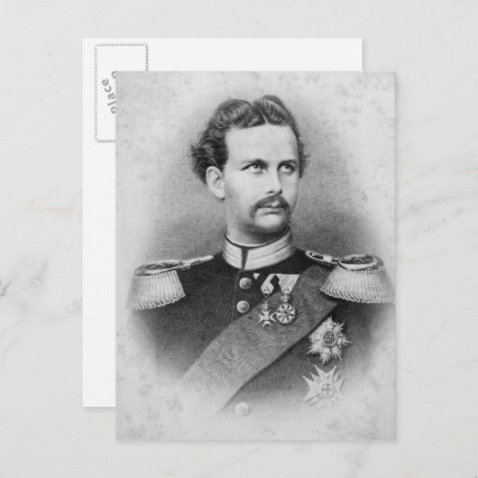 Ludwig II van Beieren Briefkaart (Voorkant / Achterkant)