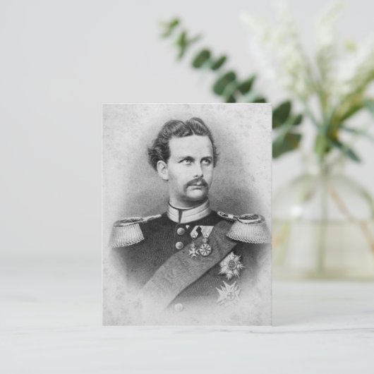 Ludwig II van Beieren Briefkaart (Staand voorkant)