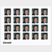 Ludwig van Beethoven , 1804 Vierkante Sticker (Vel)