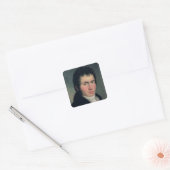 Ludwig van Beethoven , 1804 Vierkante Sticker (Envelop)