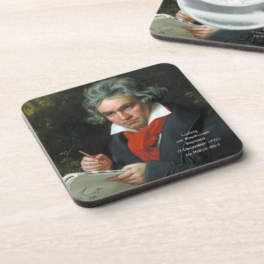 Ludwig van Beethoven, 1820 Bier Onderzetter (Linkerzijde)