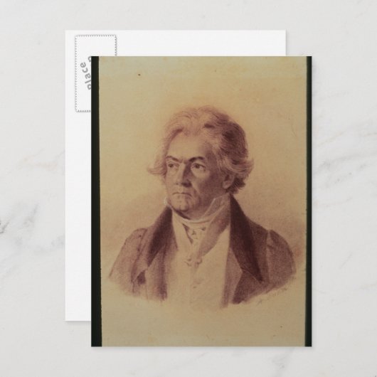 Ludwig van Beethoven, 1824 Briefkaart (Voorkant / Achterkant)