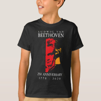 Ludwig Van Beethoven 250 1770-2020 Muziekliefhebbe T-shirt