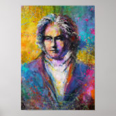 Ludwig Van Beethoven Art poster pop novikova (Voorkant)