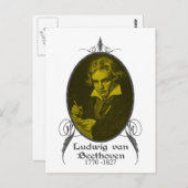 Ludwig van Beethoven Briefkaart (Voorkant / Achterkant)